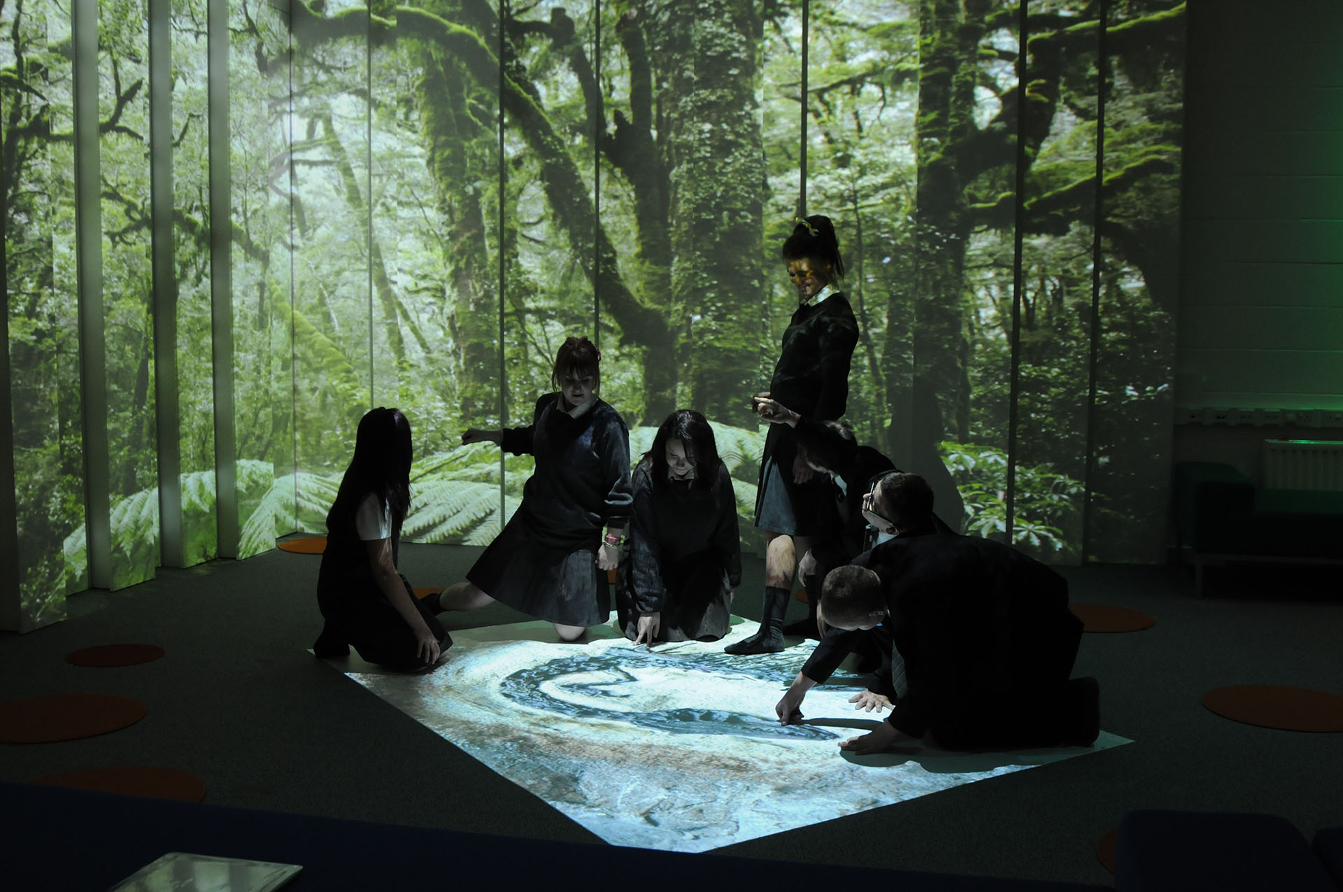 Interactive Floor in Educational Immersive Space installed by 4D Creative Ltd - http://www.4dcreative.co.uk